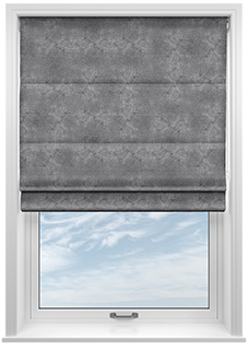 Florence Faux Suede, Dusky Purple - Motorised Roman Blind